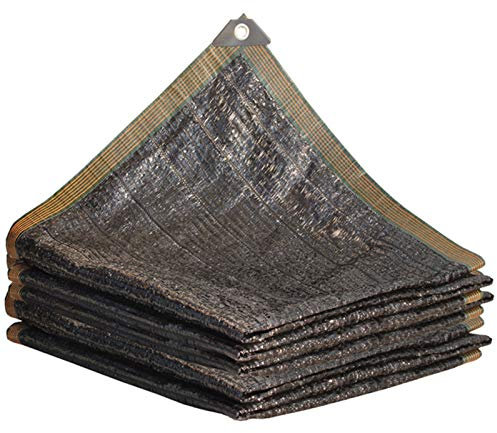 XQHD Tende da Sole per Esterno Impermeabile, Vele Parasole da Giardino Telo ombreggiante Rettangolare per Campeggio,terrazzi,Piscine,Black-8x8m