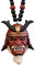 Tixiyu Auto Anhänger mit Samurai Hannya Japanischer Oni-Helm, Auto Rückspiegel Charm, Mini Schlüsselanhänger Rucksack Anhänger, Mode Anhänger Auto Dekoration