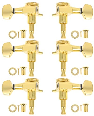 Milisten 6pcs String Guitar Tuners Classical Guitar Electric Guitar Tuner Guitar Machine Guitar Parts Instrument Tuner Guitar Locking Tuners Alloy Guitar Turners Musical Instrument Tuning