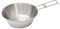 Porssaut Camping Cooking Set Stainless Steel Camping Cup Bowl with Foldable Handle Ideal for Outdoor Camping Hiking Picnic (Silver)