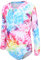 Girls Long Sleeve Swimsuit Kids One Piece Beach Swimwear Girls Long Sleeve Swimming Costume Age 9-10 Years