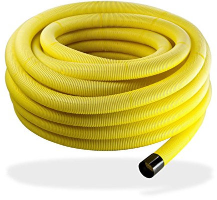 Doubleyou Geovlies & Baustoffe | Drainage | Drainagerohr | DN50 Gelocht | 10 Meter | Flexibles PVC-U Dränrohr | DIN 1187 | Effektive Entwässerung für Keller, Garten und mehr...