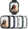 Haojavo 5 Stück Hard PC Schutzhülle für Apple Watch Serie SE/SE 2/6/5/4 40mm, iWatch Hülle Mit Glas Displayschutz, schutzfolie gehärtetem Glas Gesamtblasenfreie Abdeckung für iWatch-Zubehör