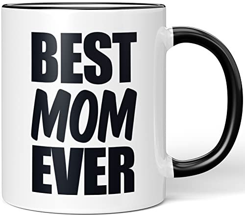JUNIWORDS Tasse, Best MOM Ever, Schwarz (1007201)