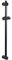 bremermann Brausestange Edelstahl 71,5 cm inkl. Konus-Brausegleiter, oberes Bohrloch variabel (Schwarz)