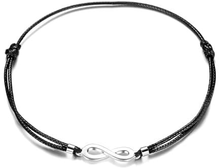 Philip Jones Sterling Silver Corded Infinity Bracelet