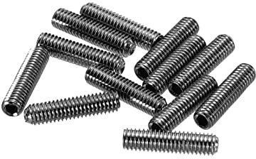 sourcing map Guitar Bridge Saddle Height Adjustment Screws Metric M3x12 Black for Electric Guitars Bridge 12pcs