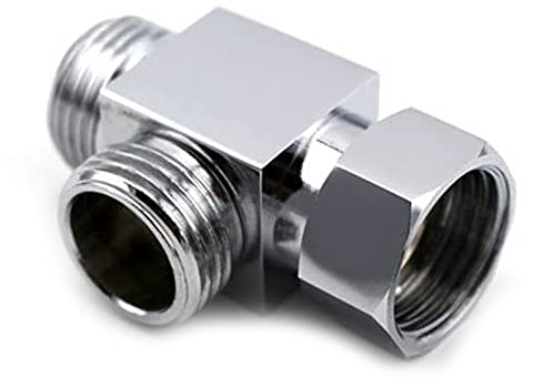 3-Wege Ventil Umschaltventil，T-Stück Ventil Edelstahl，T-Adapter Duschkopf，Umlenkventil，für Eckventile Umsteller aus Badezimmer Dusche Dusche T Adapter，für Toiletten Badezimmer Küche Waschbecken Bidet