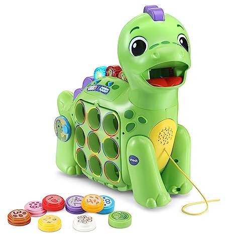Vtech Baby Zähl-mit-Mir-Dino – Interaktiver Dinosaurier, der spricht und singt – Für Kinder von 1,5-4 Jahren