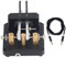 Morse Code Double Paddle Key, Mini Key Morse Finger Morse 3.5mm Interface CW Shortwave Radio Morse Telegraph Key (Black)