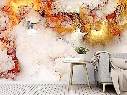 Abstrakte bunte Wolken-Marmor-Vlies-Wand 3d Tapete Wanddekoration fototapete wandbild Schlafzimmer Wohnzimmer-400cm×280cm