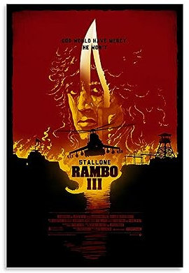 KHAMEO First Blood Rambo HD-Poster (16), Leinwand-Poster, dekoratives Gemälde, Leinwand-Wandposter und Kunstdruck, modernes Familienschlafzimmer-Dekor-Poster, 20 x 30 cm