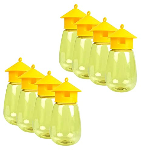 MARKELL Paquete de 8 Trampas Reutilizables para Moscas, Trampas para Moscas de la Fruta Fly Catcher Outdoor