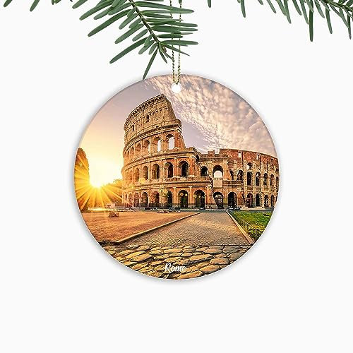 Rom Weihnachtsschmuck Italien Europa Souvenir Weihnachtsbaum Hängende Ornamente Keramik Andenken