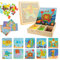 Yuragim Mosaik Steckspiel Spiele ab 2 3 4 5 Jahre, Holz Steckspiel Montessori Spielzeug mit 240 Steckperlen 10 Karten Kreatives Pädagogisches Lernspielzeug Geschenk für Kinder Mädchen Jungen (D)