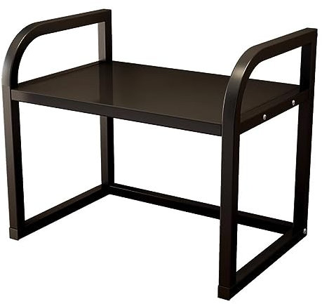 Meuble Micro Onde Plaque De Support De Four À Micro-Ondes À 2 Niveaux Cadre en Acier Support De Micro-Ondes Support De Cuisine Support D'assaisonnement Support De Stockage Etagere Micro Ondes