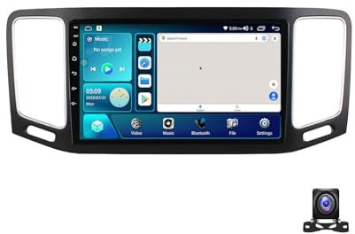 EsaSam Android 12 Radio Coche para VW Sharan 2012~2018, 9 Pulgadas Pantalla Táctil, Autoradio con Bluetooth/GPS Navigation/FM/USB, Apoyo Mandos Volante, Carplay+Auto,4 Core m100s 1g+32g