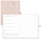 POPRUN Kalender 2025 Buchkalender A5 Notizbuch (Aug.2024-Dez.2025), ca. A5 (22 x 16,5 cm), Terminplaner, Wochenplaner 2025 Softcover mit PU-Leder, Zertifiziertem Papier - Zartrosa
