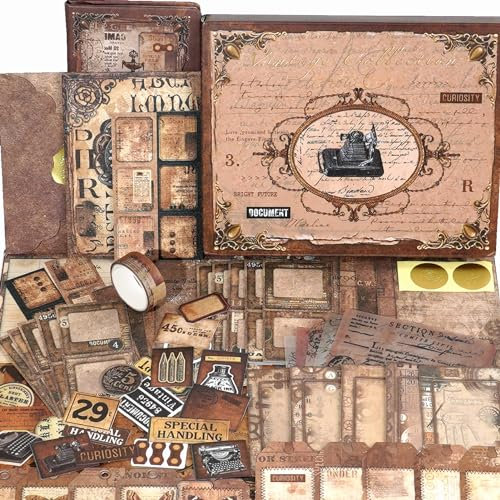 Funto Scrapbooking-Set, Die Liebesgedichte Serie - Vintage-Artikel, Perfekt für Bullet Scrapbooking Materialien, Planner DIY Handwerk Collage