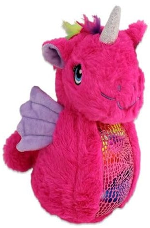 BEMIRO Seepferd Plüsch pink mit Glitzerhorn - ca. 20 cm