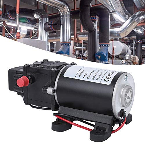 Bomba de Agua de Diafragma de Alta Presión Inteligente DC12V 120W con Flujo Mínimo de 7L y Salida Derecha de 10mm (motor de 12V)
