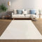 Taracarpet Weicher Kurzflor Designer Teppich in Hasenfell-Optik Supersoft ideal fürs Wohnzimmer Schlafzimmer und Kinderzimmer kacheln Creme 120x170 cm