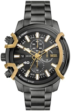 Diesel Orologio Analogico al Quarzo Uomo con Cinturino in Acciaio Inossidabile DZ4668