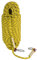 BONKZEBU 30 M Kletterseil, Polyester, 12 Mm Durchmesser, Outdoor-Seil, Sicherheits-Überlebensschnur mit 2 Stahlhaken, für Outdoor-Fluchtseil, Wandern, Rettungsfallschirm (Gelb)