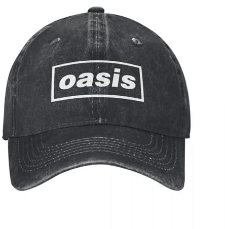 Baseballkappe Vintage O-Oasis Rock Band Logo s für Männer Frauen Distressed Washed Snapback Hut Britische Musik Alben Golf Caps Hatsports Geschenke