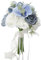 THINCAN Elegante dunkle Orchideen Brautstrauß Romantik Blumenarrangement für Hochzeitsfoto