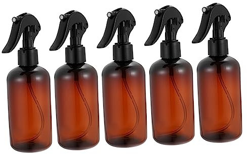 CRILSTYLEO 5 Pièces Mini Arrosoir Pour Plantes Bouteilles De Cheveux De Salon Bouteille D'arrosage Flacon Pulvérisateur Pour Cheveux Pulvérisateur De Jardin Usine Plastique Brown