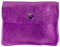 modamoda de P09 Damen Münzgeldbörse Geldbörse Portemonnaie Klein Leder Made in Italy P09, Farbe:Dunkel Magenta Metallic