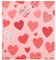 Grckit Autocollant magnétique pour lave-vaisselle Motif cœurs rouges 58,4 x 66 cm