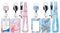 2 Ensembles Porte Badge avec Cordon, Porte Badge Cordon Tour de Cou, Porte Carte Avec Cordon, Porte-cartes avec Swivel Lobster Clasp Rétractable pour Travailleur Infirmier Enseignant Étudiant