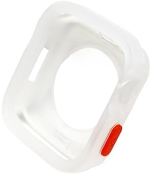 EAMOM Funda de TPU para Apple Watch Series Ultra 49 mm 9 8 7 41 mm 45 mm, carcasa con marco de parachoques para iWatch 6 5 SE 4 40 44 mm(Matte Transparent,41mm)