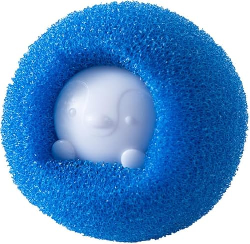 Blue Reusable Hair Remover Washing Machine Hair Catcher Laundry Ball Dryer Ball for Clothing Dog Cat Pet Hair Remover Lint Removers