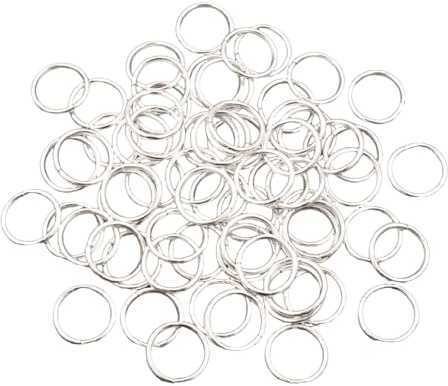 COYUN 160 Stück Biegeringe Spaltringe 8mm Silber Metall Kettenringe Biegeringe Verbindungsringe für DIY Schmuckherstellung Halsketten Armband Schlüsselanhänger