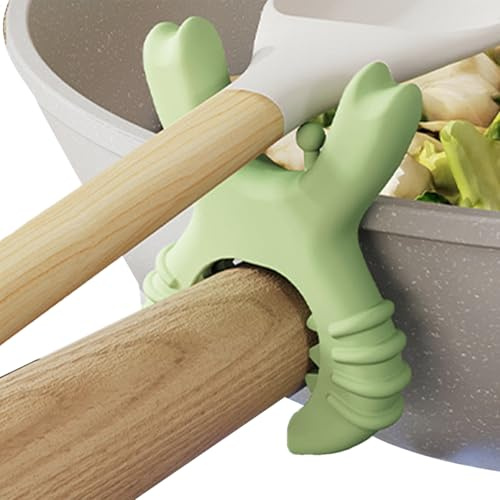 Crab Spatula Holder – Silicone Pot Pan Holder Heat Resistance | Cute Crab Design For Holding Spoons, Spatulas & Lids | Heat Resistant Silicone For Cooking | Dishwasher Safe & Non-Slip Base | Perfect G
