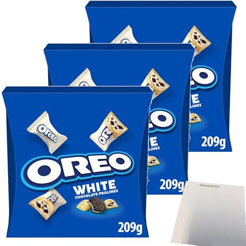 usy Bundle für Oreo White Mini Box 3er Pack (3x209g Packung) + usy Block