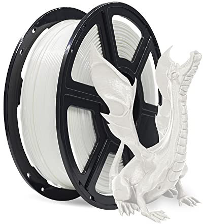 Flashforge® Filamento per stampa 3D PLA 1.75mm 1KG/Rotolo Adatto alla maggior parte delle stampanti FDM (bianca)