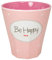 Mea-Living Melamin Becher Klein Be Happy rosa