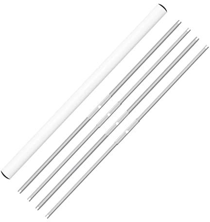 iPower 4er-Pack 19 Clean Cut Bowl Leaf Bud Trimmer Ersatz Edelstahl Schneidmesser, 2 Draht und 2 gerade Klingen, Silber, 19 Blades, 4-Pack