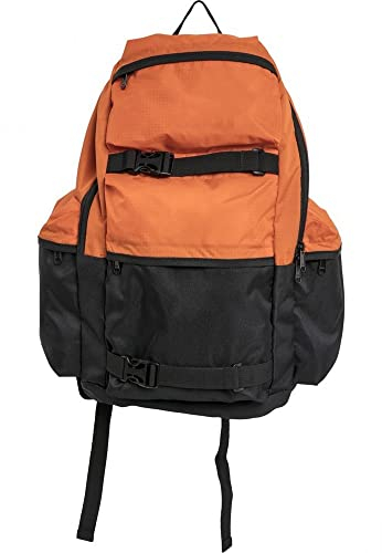 Urban Classics Colourblocking Rucksack, 18,4 Liter, Vibrantorange/Black