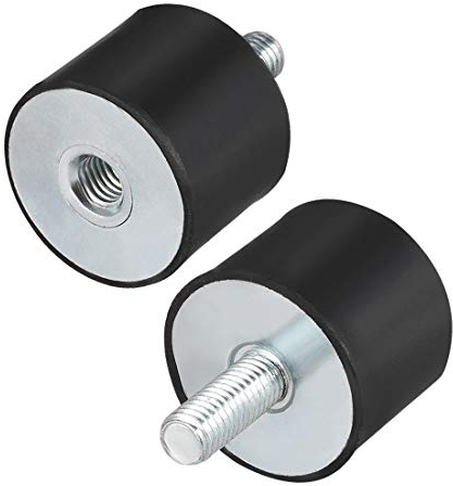 sourcing map 2Stk.M10 Buchse Stecker Gummilager Stoßdämpfer für Motor Generator Kompressor Garage Autospulenn D40mmxH30mm