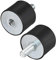 sourcing map 2Stk.M10 Buchse Stecker Gummilager Stoßdämpfer für Motor Generator Kompressor Garage Autospulenn D40mmxH30mm