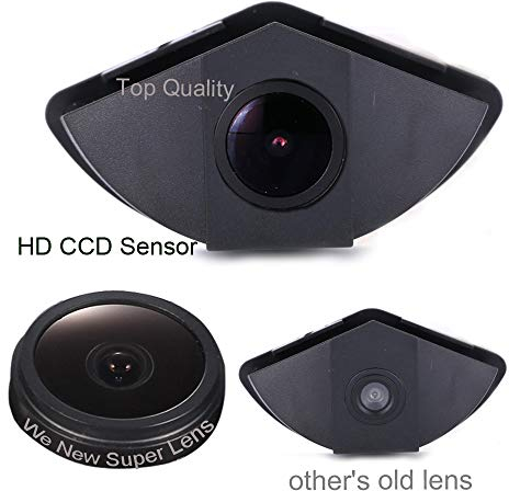 Kalakus 170 Grad Weitwinkel Frontkamera und wasserdichte Rückwärtskamera für Mercedes-Benz Front Logo Mark Sprinter Viano Vito