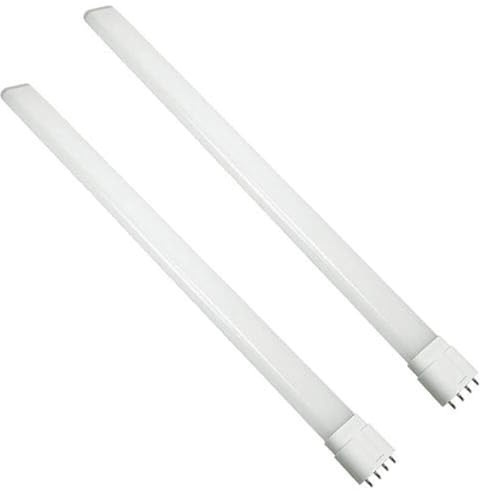 JQslight 2G11 4 Pin Base LED Light Bulb, 2G11 LED Plug and Play 2G11 LED Tube 36W CFL/Compact Fluorescent Lighting Garages Light Horizontal Plug for Workshop, Recessed Cans, Daylight 6000K