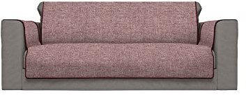 Komfort-Antigleiten-Sofa-Decke,3 Plätze, bordeaux