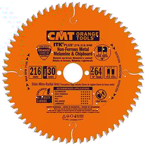 CMT-LAMA CIRCOLARE X ALLUMINIO HW 216x2.2/1.6x30 Z64 TCG NEG