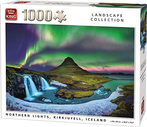 KING 55938 - Northern Lights Island - Puzzle 1000 Teile, vollfarbig
